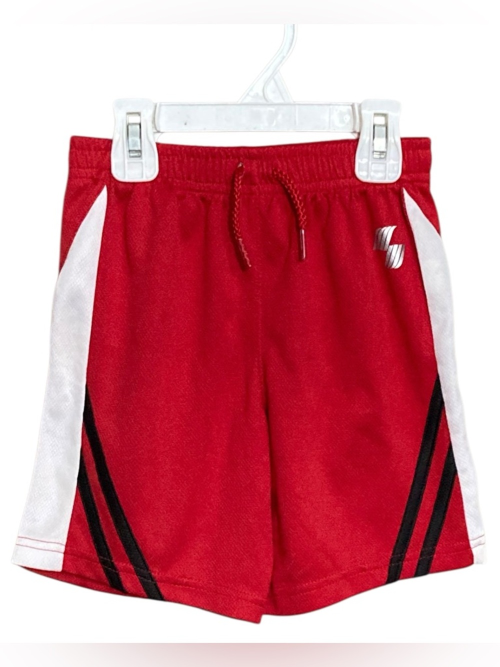 NEW Children’s Place Sport Red & White Mesh Pull On Shorts - Size 4T
